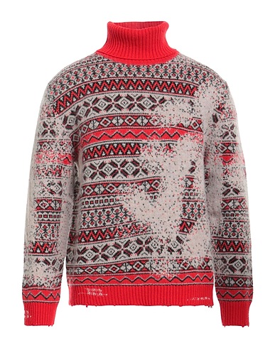 BARENA Polo neck Red 100% Virgin Wool