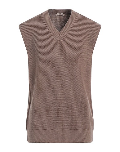 HINNOMINATE Maglia Gilet Khaki 50% Lana, 50% Acrilico