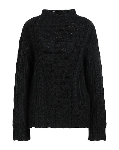 MALO Polo neck Charcoal 70% Wool, 30% Cashmere