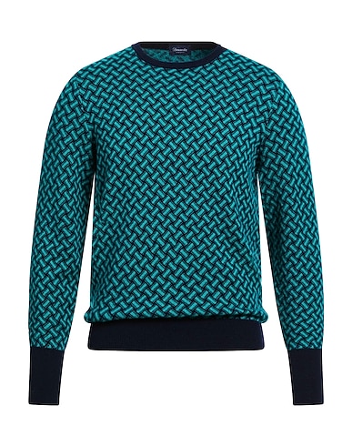 DRUMOHR Pull en cachemire Turquoise 100% Cachemire