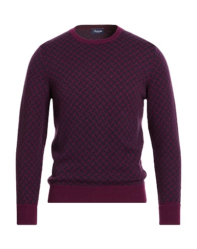 DRUMOHR Μπλούζα από κασμίρ Δαμασκηνί 100% Κασμίρι