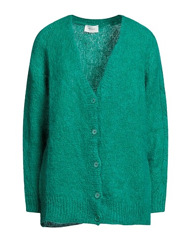 VICOLO Cardigan Verde 53% Lana mohair, 45% Poliammide, 2% Elastan