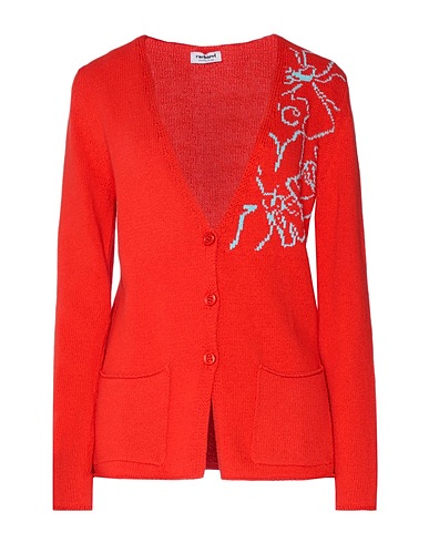 CACHAREL Cardigan Red 95% Cotton, 5% Polyamide