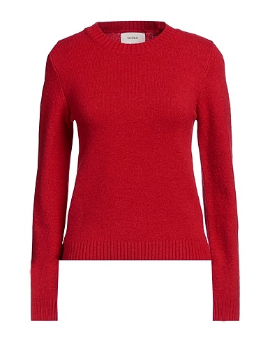 VICOLO Sweater Red 64% Acrylic, 28% Polyester, 6% Wool, 2% Elastane