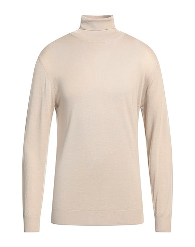 BARENA Polo neck Beige 100% Merino Wool