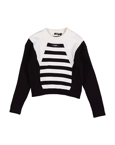 BALMAIN Jumper White 85% Cotton, 15% Cashmere