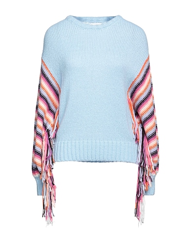 VICOLO Pullover Celeste 47% Acrilico, 30% Nylon, 15% Lana, 8% Lana mohair