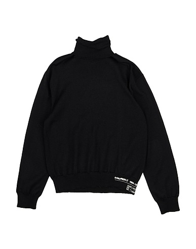 DSQUARED2 Polo neck Black 50% Wool, 50% Acrylic