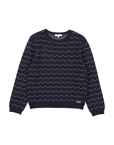 CHLOÉ Pullover Nachtblau 59% Baumwolle, 30% Viskose, 8% Wolle, 3% Metallfaser