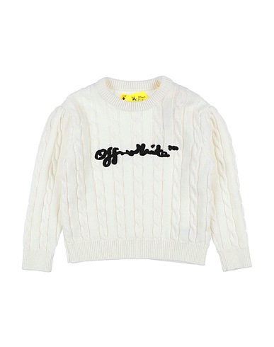 OFF-WHITE™ KIDS Sweater White 100% Virgin Wool