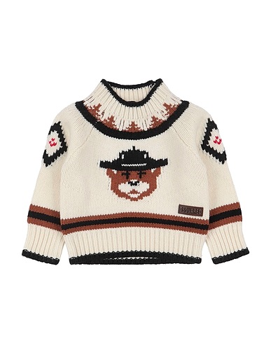 DSQUARED2 Turtleneck Cream 70% Wool, 30% Nylon