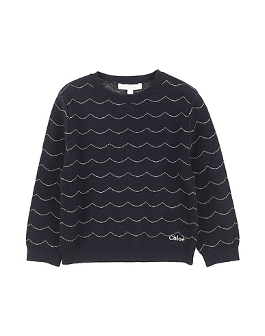 CHLOÉ Jumper Midnight blue 59% Cotton, 30% Viscose, 8% Wool, 3% Metallic fiber