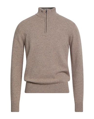 HACKETT Sweater Taupe 100% Lambswool
