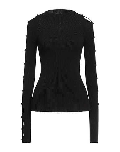 PROENZA SCHOULER Pullover Nero 63% Cotone, 22% Poliammide, 12% Viscosa, 2% Poliestere, 1% Elastan