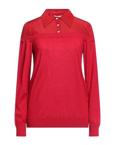 BALLANTYNE Sweater Red 100% Virgin Wool, Silk, Elastane