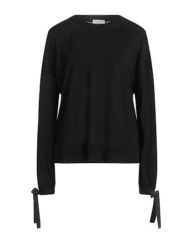 BALLANTYNE Jumper Black 100% Virgin Wool, Silk, Elastane