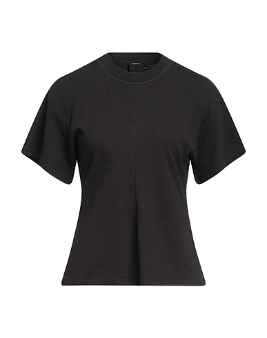 PROENZA SCHOULER Basic T-Shirt Black 93% Cotton, 7% Nylon, Elastane
