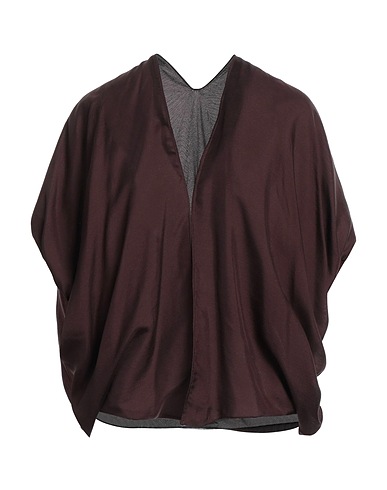 FABIANA FILIPPI Silk shirts & blouses Dark brown 100% Silk, Cashmere