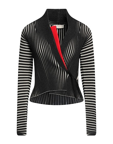 TORY BURCH Strickjacke Schwarz 73% Viskose, 15% Polyester, 11% Nylon, 1% Elastan