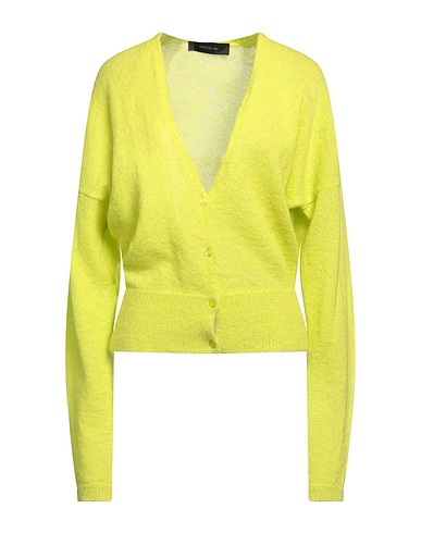 FEDERICA TOSI Cardigan Lime green 35% Mohair wool, 35% Alpaca wool, 30% Polyamide