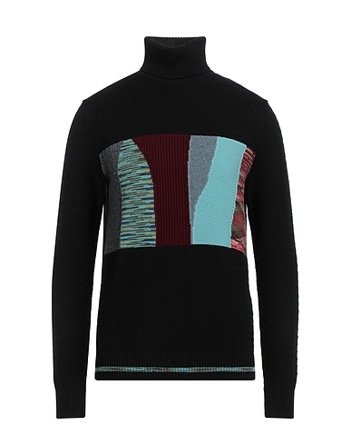 MISSONI Turtleneck Black 95% Wool, 2% Cashmere, 1% Polyamide, 1% Silk, 1% Viscose