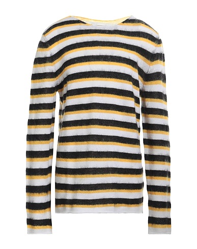 MARNI Jumper Yellow 50% Virgin Wool, 33% Mohair wool, 14% Polyamide, 3% Wool