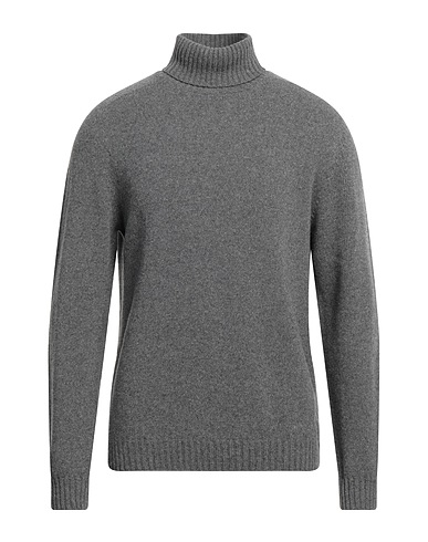 MALO Polo neck Grey 80% Virgin Wool, 20% Cashmere