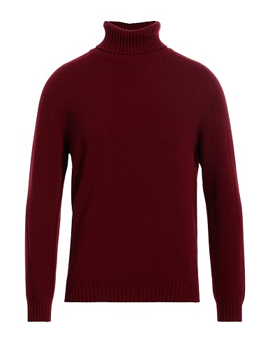 MALO Polo neck Brick red 80% Virgin Wool, 20% Cashmere