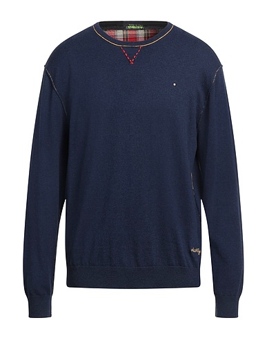 SHOCKLY Jumper Navy blue 95% Cotton, 5% Cashmere