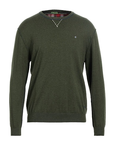 SHOCKLY Jumper Military green 95% Cotton, 5% Cashmere