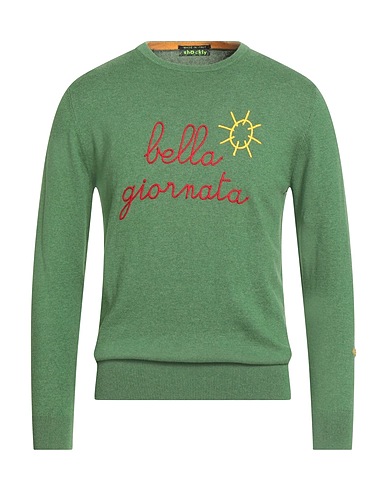 SHOCKLY Pullover Verde 95% Cotone, 5% Cachemire