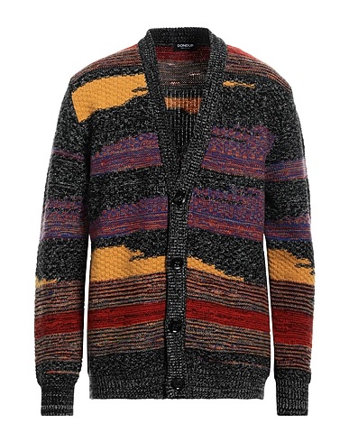 DONDUP Cardigan Nero 80% Lana, 20% Poliammide