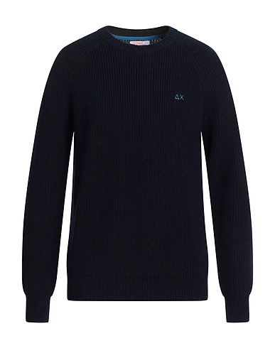 SUN 68 Jumper Midnight blue 47% Wool, 38% Viscose, 10% Polyamide, 5% Cashmere