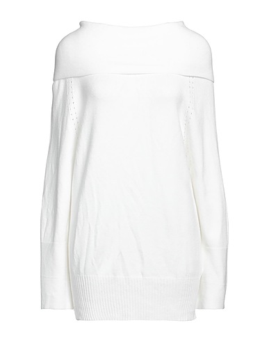 BIANCOGHIACCIO Polo neck Ivory 56% Viscose, 28% Polyester, 16% Polyamide