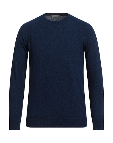 ANDREA FENZI Pullover Blu notte 40% Lana Merino, 30% Viscosa, 20% Poliammide, 10% Cachemire
