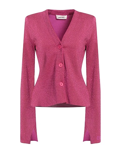 CIRCUS HOTEL Cardigan Fuchsia 64% Viscose, 36% Polyamide