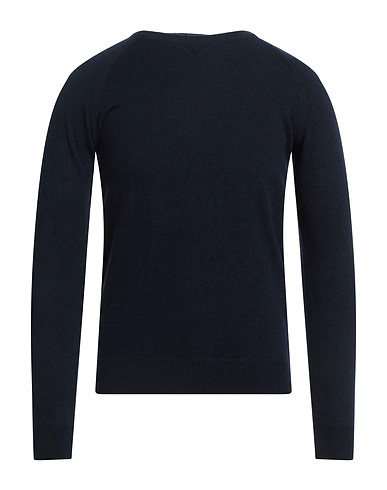 ANDREA FENZI Pullover Blu notte 40% Lana Merino, 30% Viscosa, 20% Poliammide, 10% Cachemire