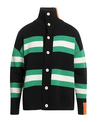 RIGHT FOR Cardigan Black 70% Wool, 25% Polyamide, 5% Other Fibres