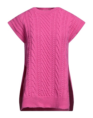GIULIA N COUTURE Jumper Fuchsia 35% Polyamide, 30% Wool, 30% Viscose, 5% Cashmere