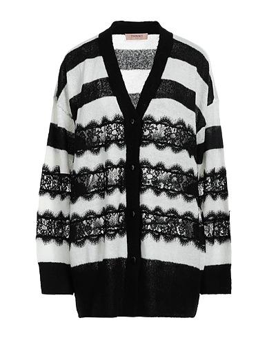 TWINSET Cardigan Black 55% Acrylic, 30% Polyamide, 15% Mohair wool