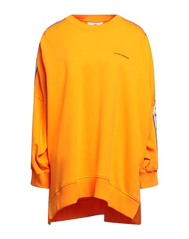 CHIARA FERRAGNI Sweatshirt Orange 100% Cotton, Elastane