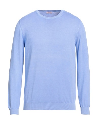 ROSSOPURO Pullover Blu chiaro 100% Cotone