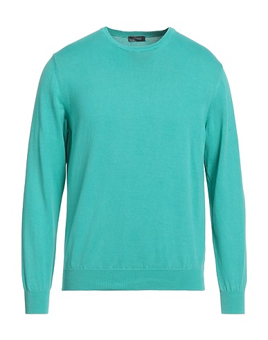 ROSSOPURO Pullover Turchese 100% Cotone