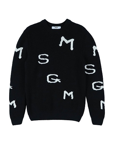 MSGM Jumper KIDS Black 50% Virgin Wool, 50% Acrylic