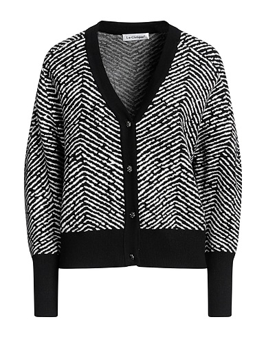 LE CIVIQUE Cardigan Nero 51% Viscosa, 39% Poliammide, 10% Elastan