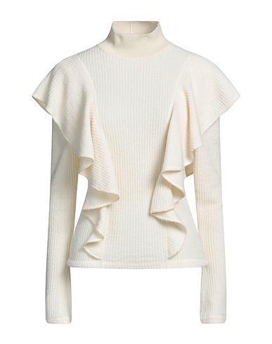 CHLOÉ Turtleneck Ivory 100% Virgin Wool