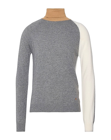 MANUEL RITZ Turtleneck Grey 35% Polyamide, 30% Wool, 30% Viscose, 5% Cashmere