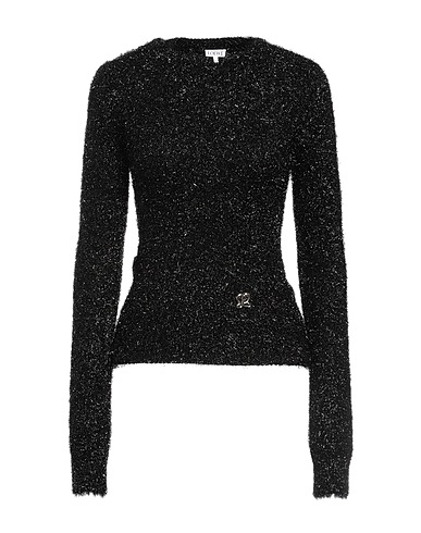 LOEWE Sweater Black 54% Viscose, 45% Polyamide, 1% Elastane