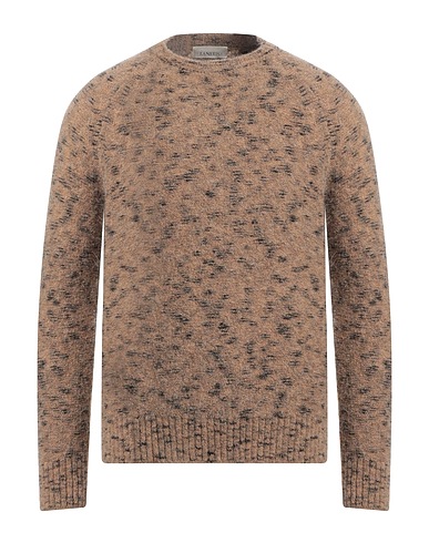 LANEUS Jumper Light brown 49% Acrylic, 17% Polyamide, 16% Mohair wool, 16% Wool, 2% Elastane