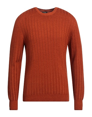 AROVESCIO Sweater Orange 100% Merino Wool